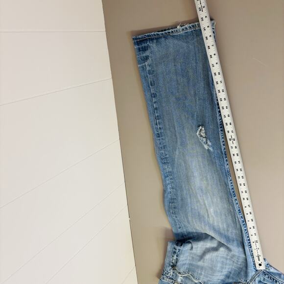 Mek Denim Jeans 38x32 Men’s Blue Salvage Oaxaca Button Fly - Picture 11 of 12